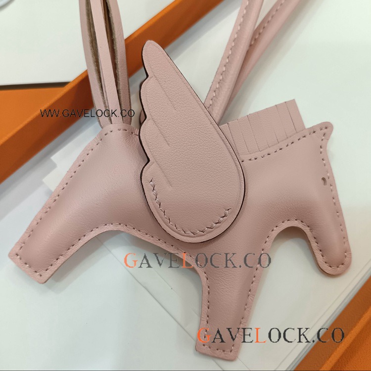 Bag Charms Hermes Rodeo Pegasus Sakura Pink PM Size Replica